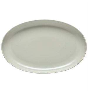 PACIFICA oval coup fat L:41cm Oyster L:41cm B:26cm H:4,5cm - Robust steingods 