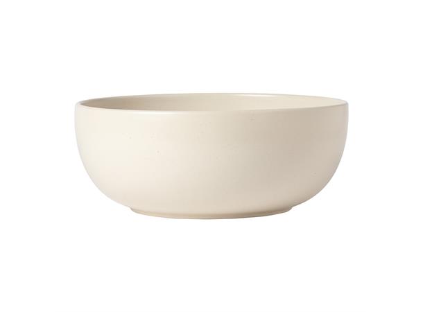 PACIFIC bolle rund Ø:25cm, Vanilje Ø:25cm - Robust steingods