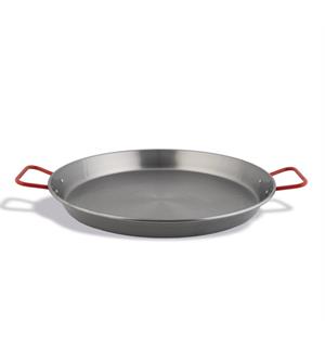 Paella panne i polert stål Ø500mm 2 håndtak 