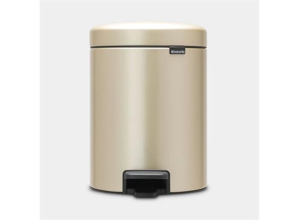 Pedalbøtte 5ltr Brabantia, Gull
