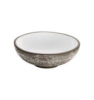 ReNew bolle relieff Ø:140mm/32cl, Hvit Resirkulert steingods 