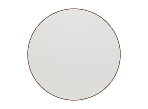 SHIRO gourmettallerken flat Ø: 260mm Dekor: Hvit med rim