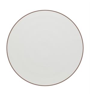 SHIRO gourmettallerken flat Ø: 260mm Dekor: Hvit med rim 