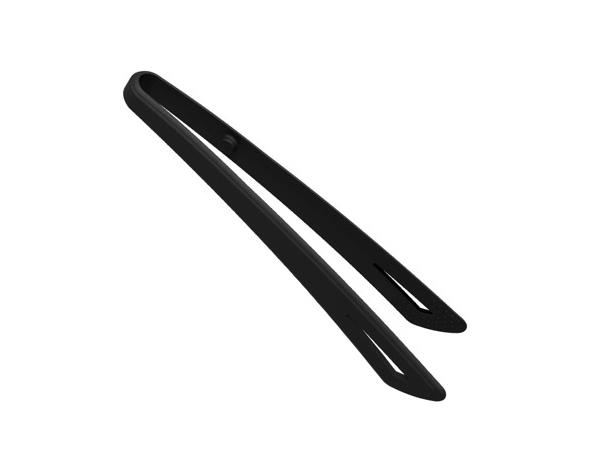 Serveringstang silikon 287x68x18mm Sort