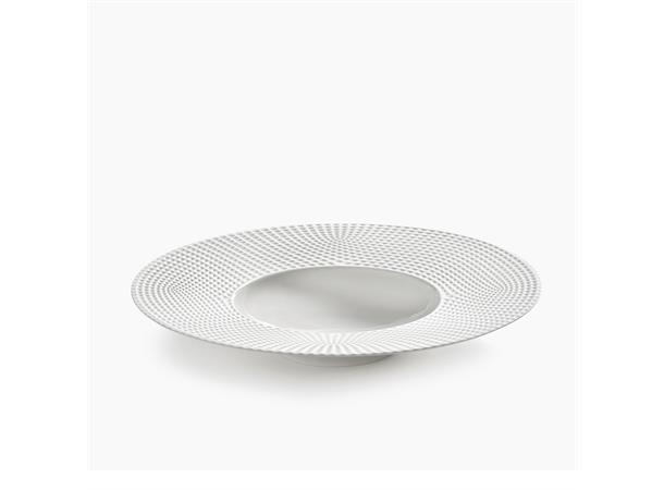 Tallerken dyp m/bred fane Ø:28cm/25cl NIDO - Fine Bone China - Hvit