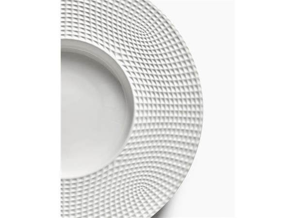 Tallerken dyp m/fane Ø:28cm/25cl, hvit Fine Bone China