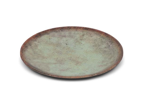 Tallerken melamin Ø:21,5cm, Grønn/brun