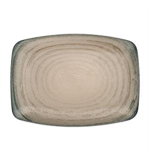 Tallerken rekt. 32x23cm RE-GEN, Sir.Beig Resirkulert porselen 