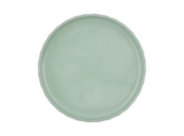 Tallerken rett kant Ø:20cm EDGE, Sea Høybrent porselen - Farget glasur
