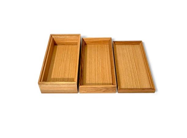 Trekasse eik GN1/3-96 Shiva Heltre eik - Næringsmiddelgodkjent