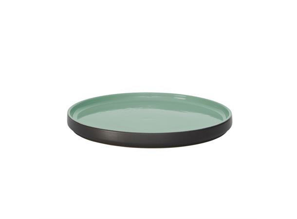 WMF GEO tallerken flat Ø:220mm Grønn Steingods med glassert inn- og utside