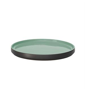 WMF GEO tallerken flat Ø:220mm Grønn Steingods med glassert inn- og utside 
