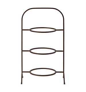 BOUTIQUE stativ 3 etasjer, brun For tallerken maks Ø:250mm 