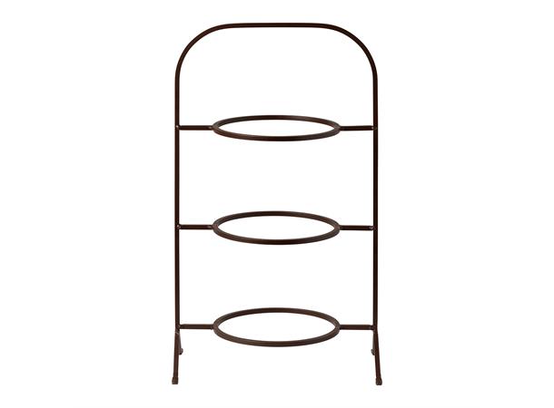 BOUTIQUE stativ 3 etasjer, brun For tallerken maks Ø:250mm