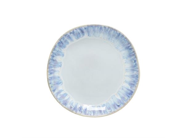 BRISA flat tallerken Ø:220mm, blå Ø:220mm H:27mm - Stengods