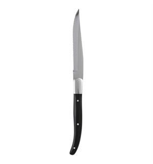 Biffkniv Sort sagtannet akryl L:23,3cm - Tåler maskinvask 