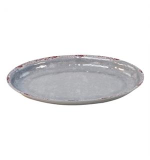 CASABLANCA oval fat i melamin GRÅ L:420mm B:280mm H:40mm 2,5ltr 