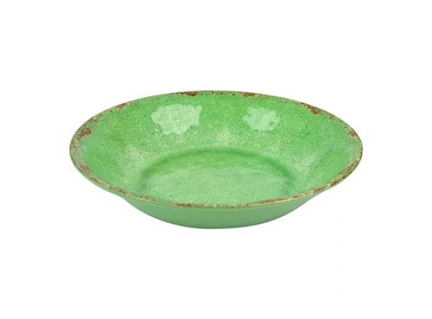 CASABLANCA rund bolle i melamin GRØNN Ø:350mm H:70mm 3,5ltr