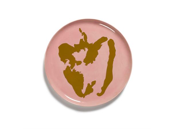 FEAST fat Ø:350/H:20mm Dekor: Delicious Pink Pepper Gold