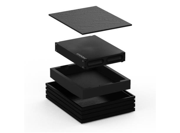 FLOW Cold Cell kjøleplate GN1/1 Sort Ask Leveres komplett L:530mm B:325mm H:80mm