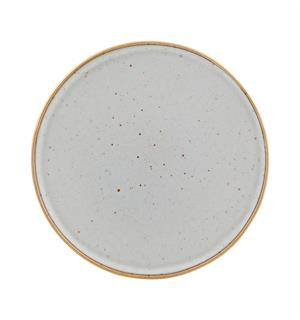 GOLD STONE tallerken coupe Ø:275mm, hvit Steingods med håndmalt gullkant 
