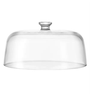 Glassklokke Ø275mm, Høyde 145mm Innerhøyde ca 120mm, Vekt 1700gram 