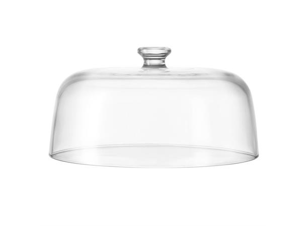 Glassklokke Ø275mm, Høyde 145mm Innerhøyde ca 120mm, Vekt 1700gram