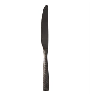LUCCA FACET BLACK middagskniv L:251mm I hamret rustfritt stål - matt sort 