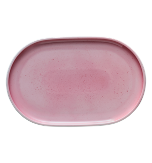 MASH UP oval tallerken 300x200mm Dekor: Pink Splash 