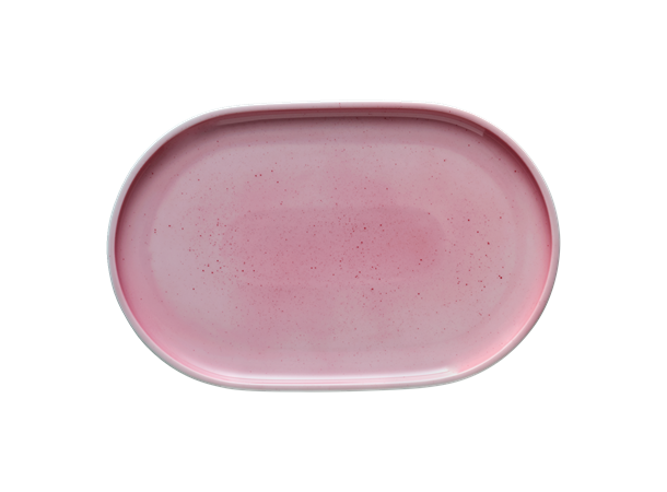 MASH UP oval tallerken 300x200mm Dekor: Pink Splash