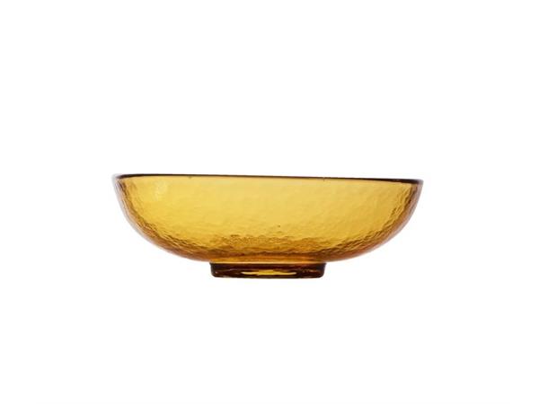 NIVO GLASS dyp skål Ø:150mm 43cl. Amber Farget glass