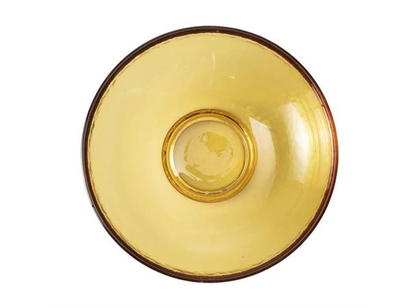 NIVO GLASS dyp skål Ø:150mm 43cl. Amber Farget glass