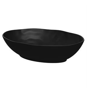 PIGMENT oval bolle i melamin SORT L:280mm B:210mm H:70mm 1,5ltr 