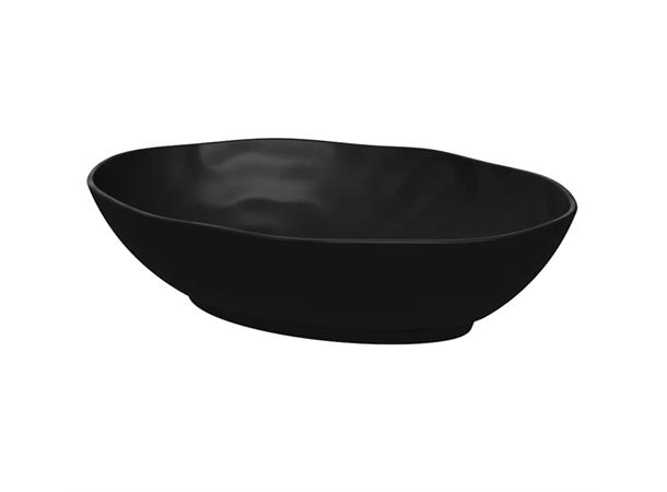 PIGMENT oval bolle i melamin SORT L:280mm B:210mm H:70mm 1,5ltr