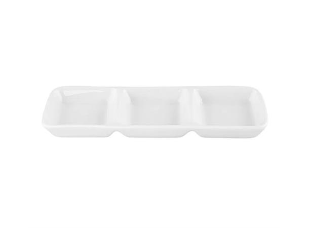 PRIMERO skål med 3 rom 200mm x 70 mm, vekt 240gram