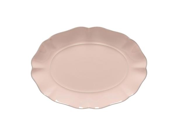 ROSA oval tallerken Ø:300x210mm, rosa H: 35mm - Steingods