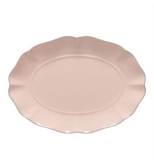 ROSA oval tallerken Ø:300x210mm, rosa H: 35mm - Steingods 