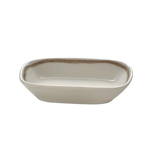 SOULMATE skål rekt 12x8cm, 9cl Vitroporselen 