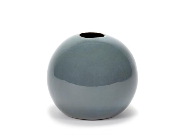 TERRES vase "ball" Ø:170/H:140mm, gråblå Smokey Blue