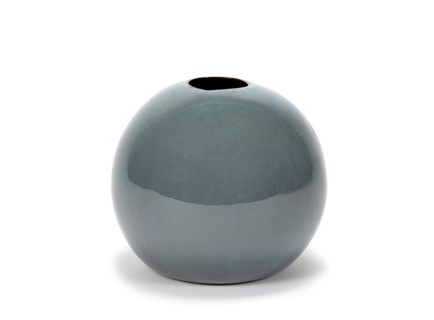 TERRES vase "ball" Ø:170/H:140mm, gråblå Smokey Blue