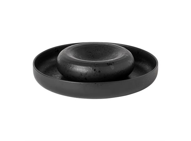 Tallerken coupe, podie Ø:18/H:6cm, sort Rommer 14cl