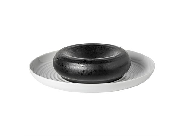 Tallerken coupe, podie Ø:18/H:6cm, sort Rommer 14cl