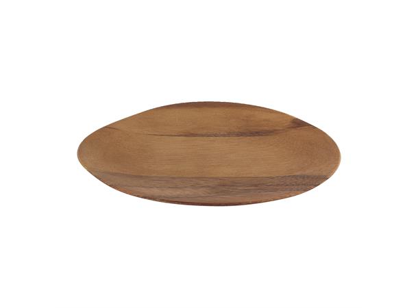 Tallerken i tre asymmetrisk 23x19cm 23x19cm - Akasietre