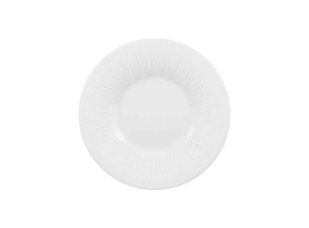 Tallerken Ø:17cm SMART, Stripes Struktur Stripes - Høybrent porselen