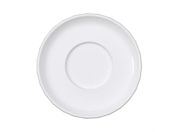 Underskål Ø:13cm EDGE, Hvit Høybrent porselen