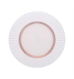 ARCHIE glasstallerken Ø:215mm, rosa 