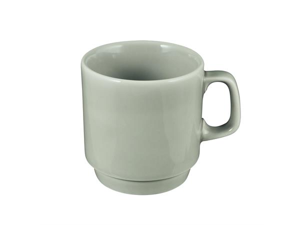 B1100/6200 krus stablebart 22cl Grå glaz Ø:75mm H:78mm 0,22lt Grå In-glaze dekor