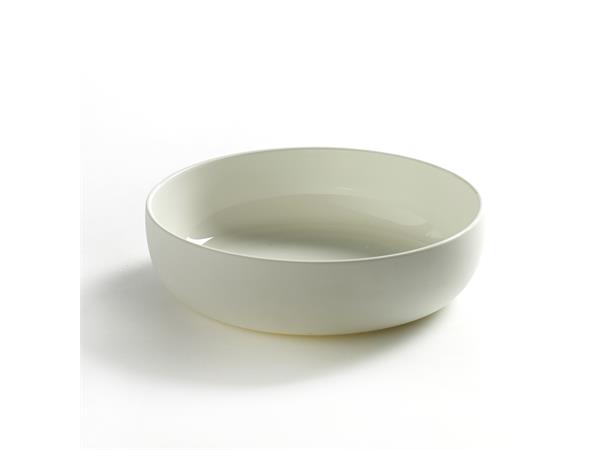 BASE dyp tallerken rettkant Ø:160/H:45mm Med matt ytterglasur