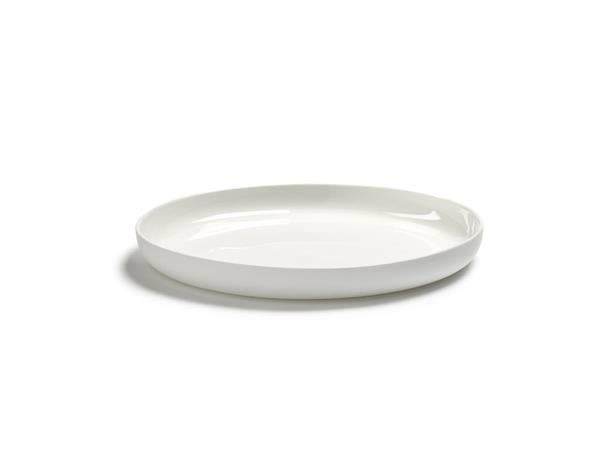 BASE tallerken høy kant Ø:280mm H:30mm Med matt ytterglasur