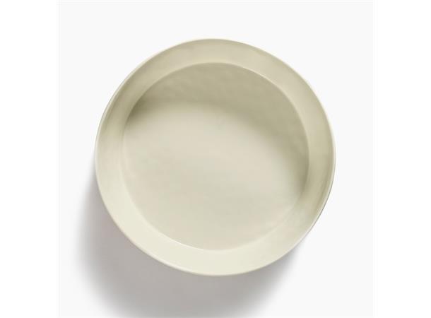 FEAST salatbolle Ø:285/H:95mm Dekor: White Swirl-Stripes Red